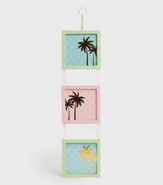 New Look Multicoloured Palm Tree Hanging Frame